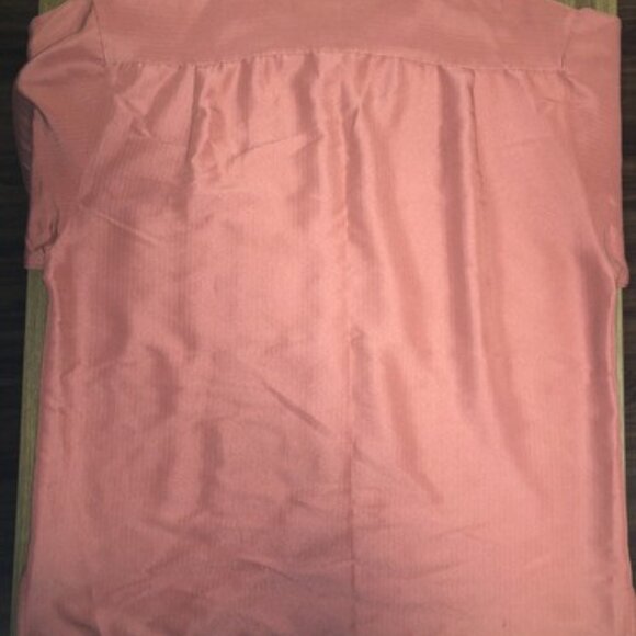 PGA Tour Mens Short Sleeve Dress Shirt Size Medium Red Pastel Soft Business Golf - Picture 11 of 12